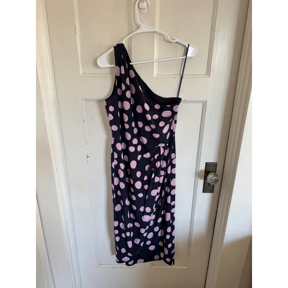 NWT J.Crew silk one shoulder polka dot dress size‎ 6